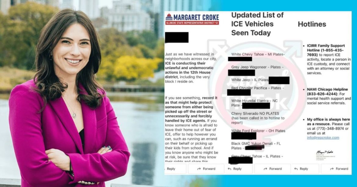 UPDATE: DHS Refers Illinois State Rep. Margaret Croke to DOJ for Sending Out Email Doxxing ICE Agents UPDATE: DHS Refers Illinois State Rep. Margaret Croke to DOJ for Sending Out Email Doxxing ICE Agents