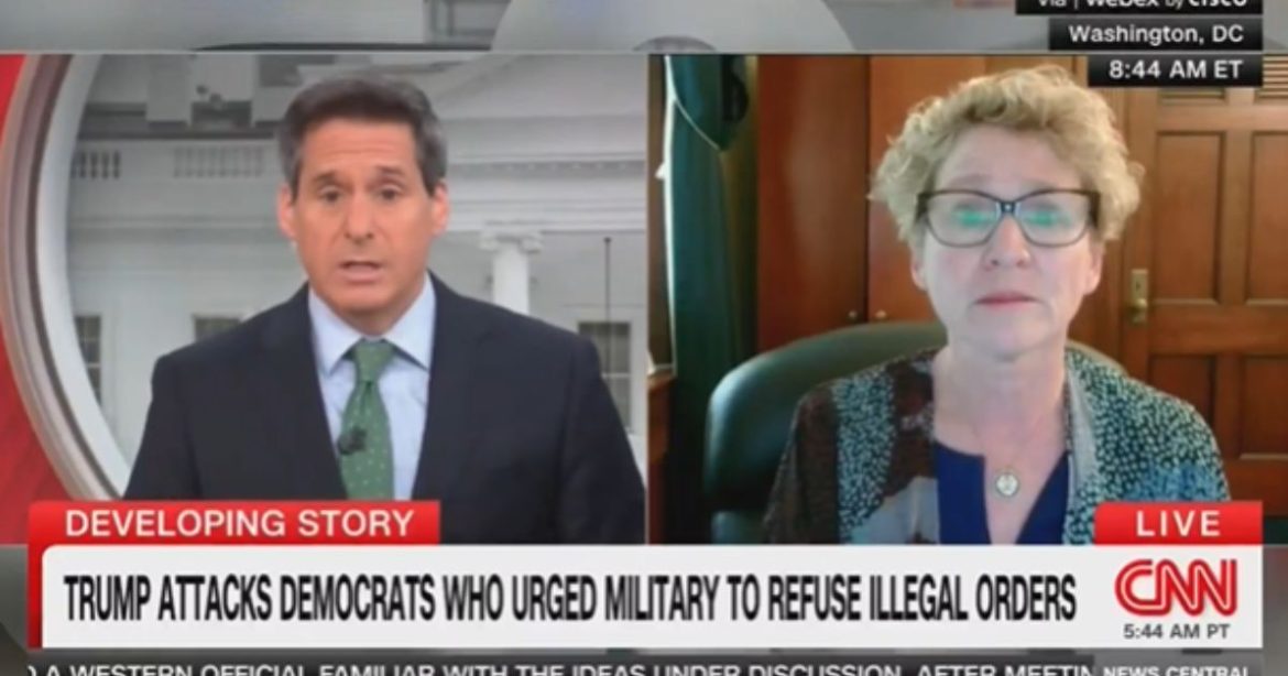 Democratic Congresswoman Doubles Down on Video of Liberal Lawmakers Telling Troops to Question Orders