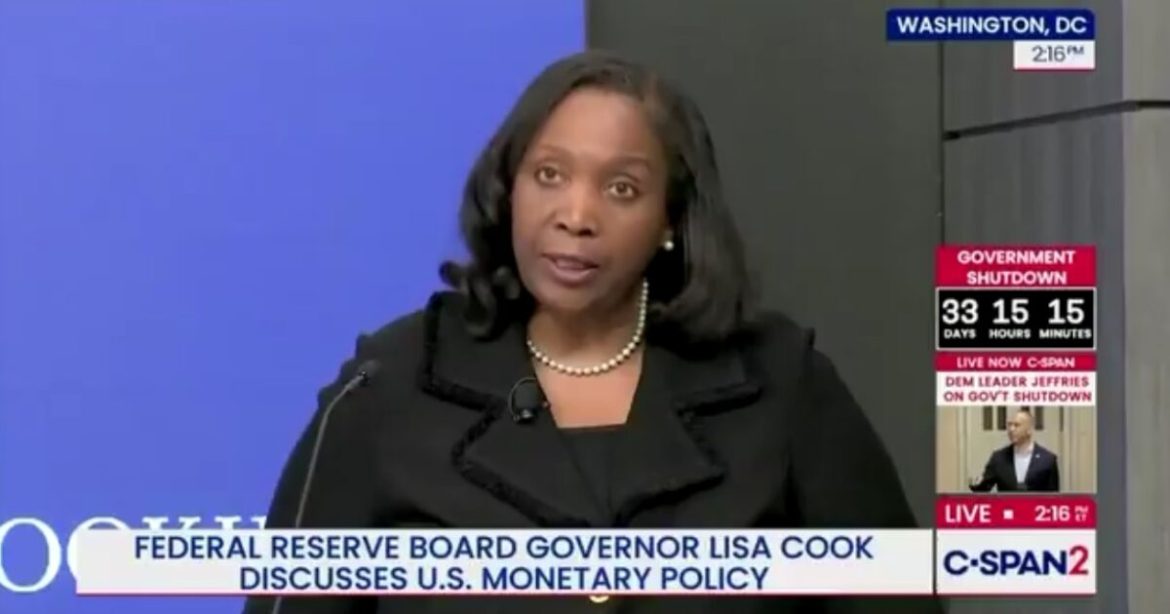 WOW! Embattled Federal Reserve Governor Lisa Cook Breaks Her Silence, PUBLICLY Speaks About Her Mortgage Fraud (VIDEO)