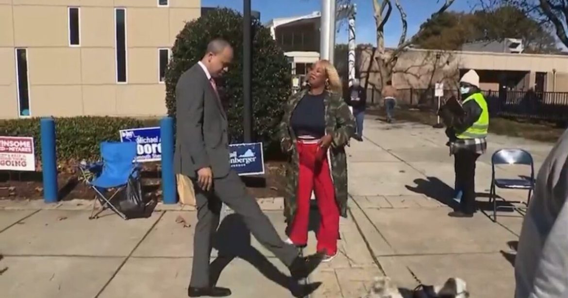 WHOA! Radical Democrat Jay Jones Tries to Kick a Dog Outside Virginia Polling Place (VIDEO)