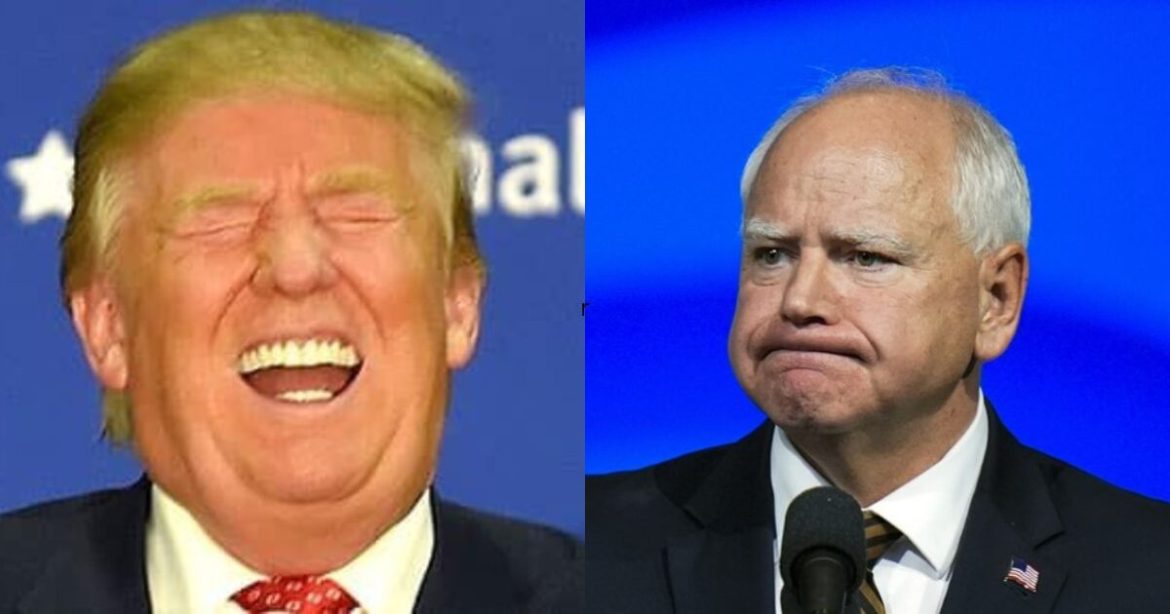 Minnesota Governor Tim Walz Issues Weak and Pathetic Response to President Trump Blasting Him as ‘Seriously Retarded’