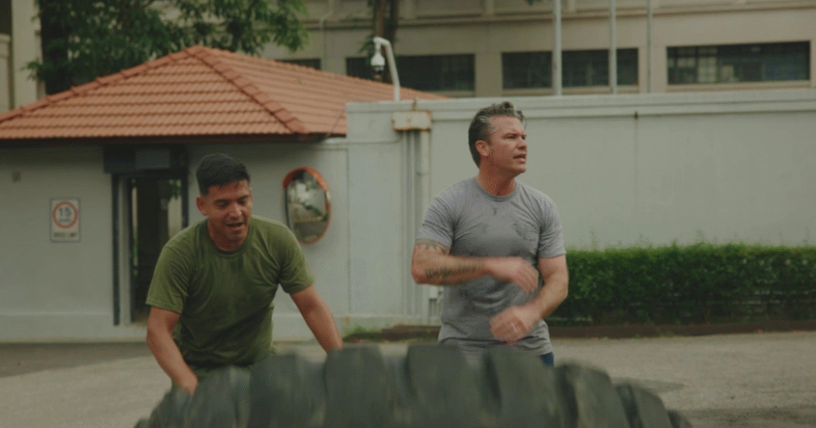 Footage Shows Hegseth Training With U.S. Troops During Malaysia Visit (VIDEO)