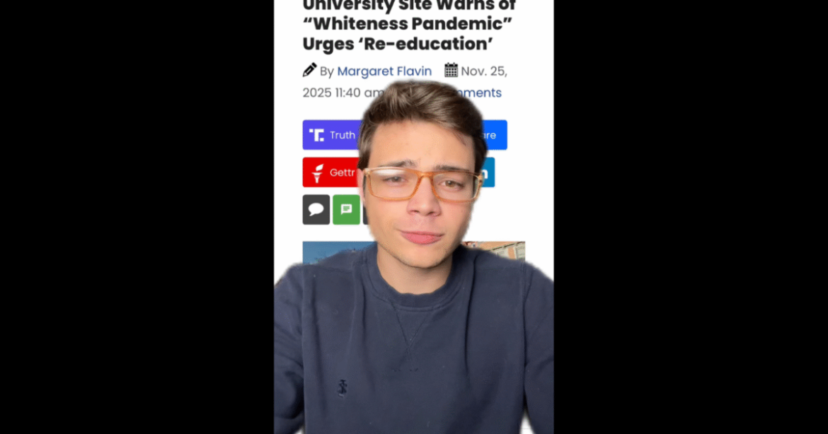 Victor Reacts: Liberal University Goes All In on Ant-White Racism (VIDEO)