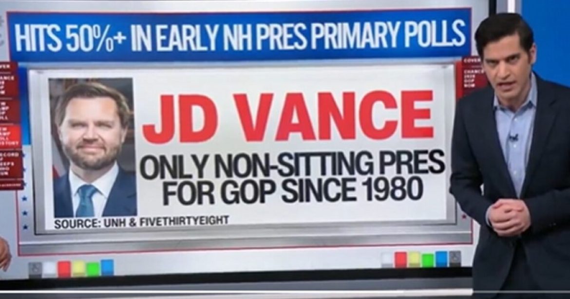 CNN Data Analyst Blown Away by JD Vance’s Early Lead in 2028 Republican Primary (VIDEO)