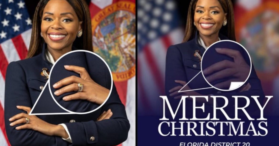 Florida Democrat Facing Charges Digitally Alters Congressional Portrait Featuring Yellow Diamond Ring