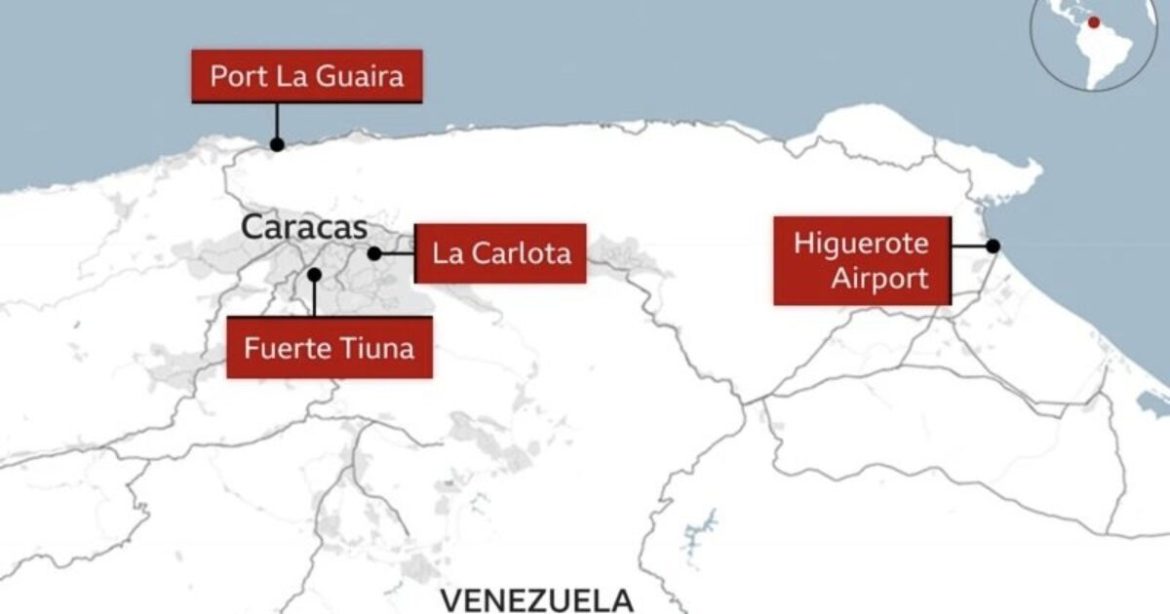 JUST IN: Four Confirmed Sites Hit by US Forces in Venezuela