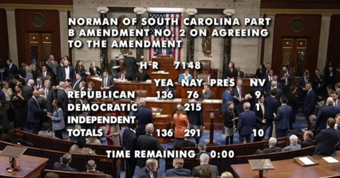 House BLOCKS Amendment that Would Have Cut Off Funding for DEI, Child Mutilation, and More Awful Items in Spending Package – These 76 GOPers Joined the Democrats