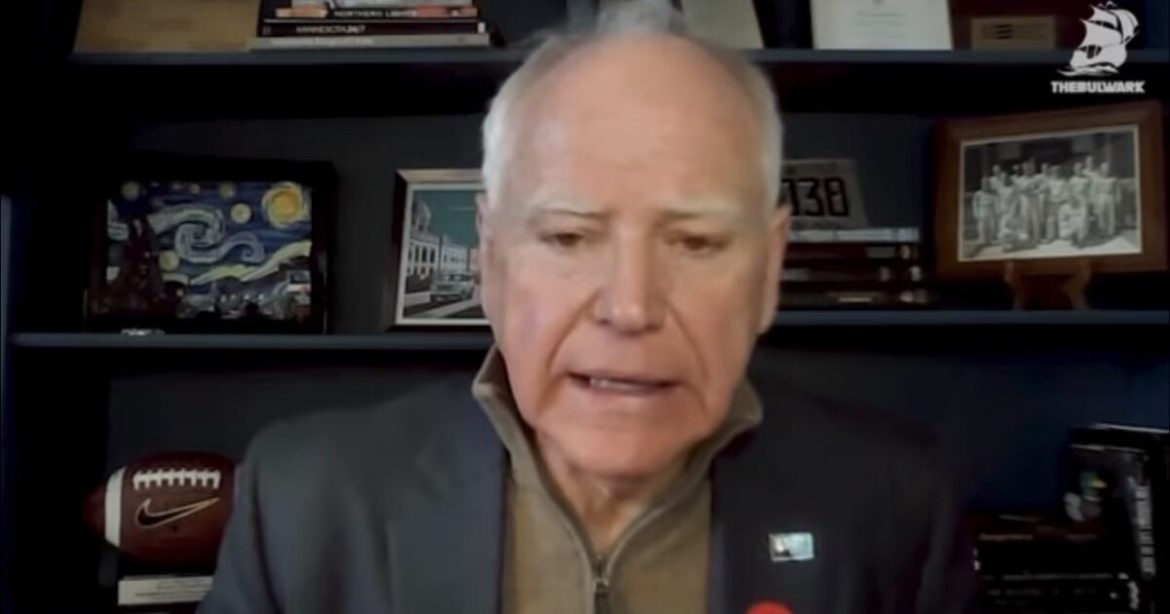 WATCH: Tim Walz Says He’d “Beat the Sh*t Out of” JD Vance in a Debate