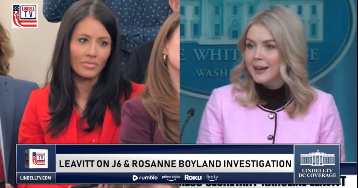 Watch LindellTV and GP’s Cara Castronuova Ask Karoline Leavitt About Rosanne Boyland’s Death on J6! “She was Brutally Beaten by Police Officer Lila Morris.”