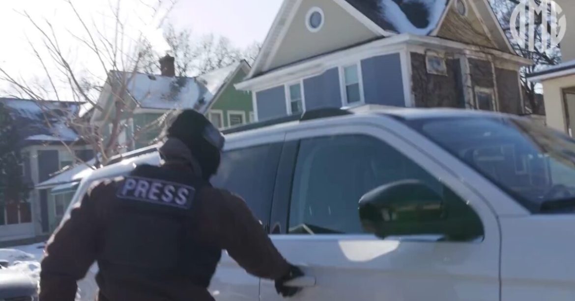 WATCH: James O’Keefe Barely Escapes as Leftists in Minneapolis Hurl Frozen Water Bottles