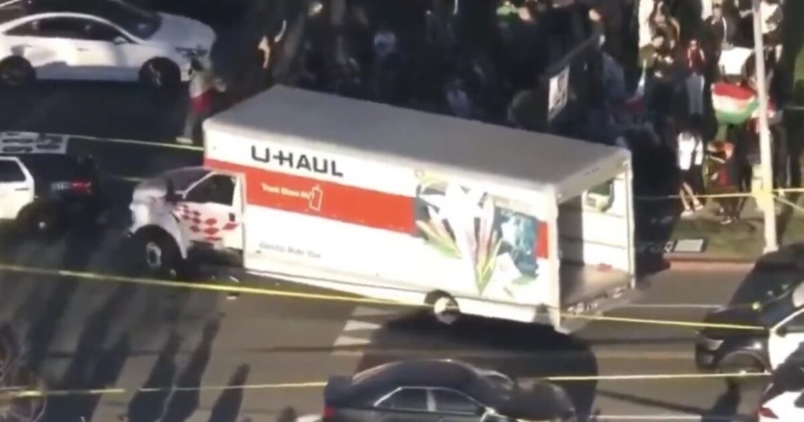 WATCH: U-Haul Driver Rams Through Protestors in Los Angeles