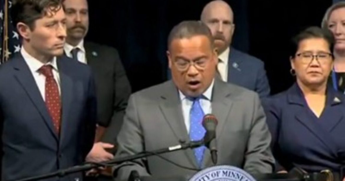 NEW: Minnesota AG Keith Ellison and Minneapolis Mayor Jacob Frey Announce They’re Suing Trump Admin. to End Surge of ICE Agents – ICE Director Responds to Lawsuit (VIDEO)