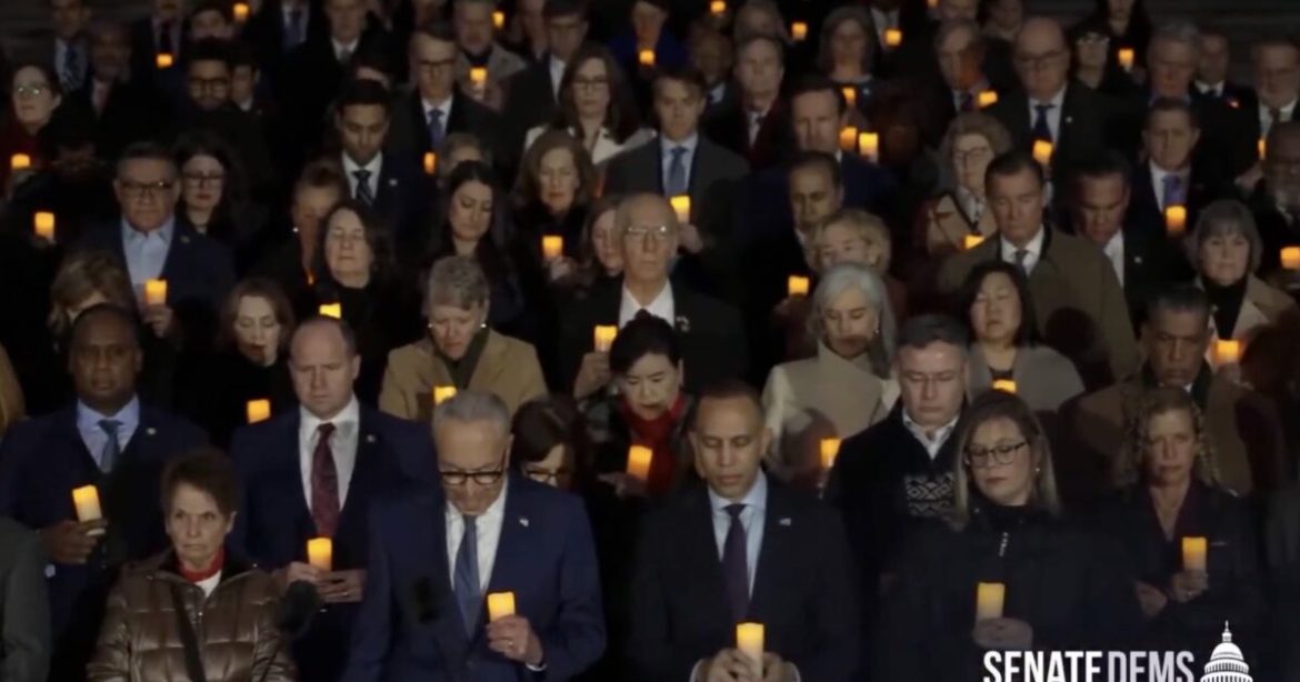 CLOWNSHOW: Congressional Dems Stage Candlelight Vigil for January 6 Fedsurrection Anniversary While Refusing to Condemn Left-Wing Riots and Political Violence