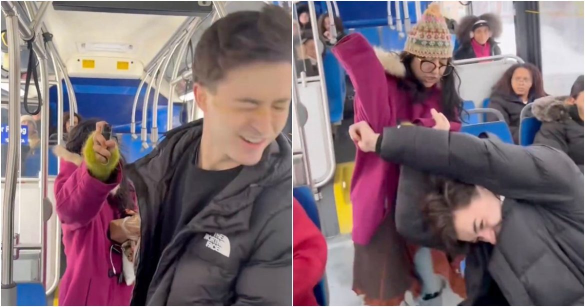 THIS IS THE LEFT: Unhinged Liberal Pepper-Sprays and Assaults Conservative Journalist in Broad-Daylight Attack on Philadelphia Bus