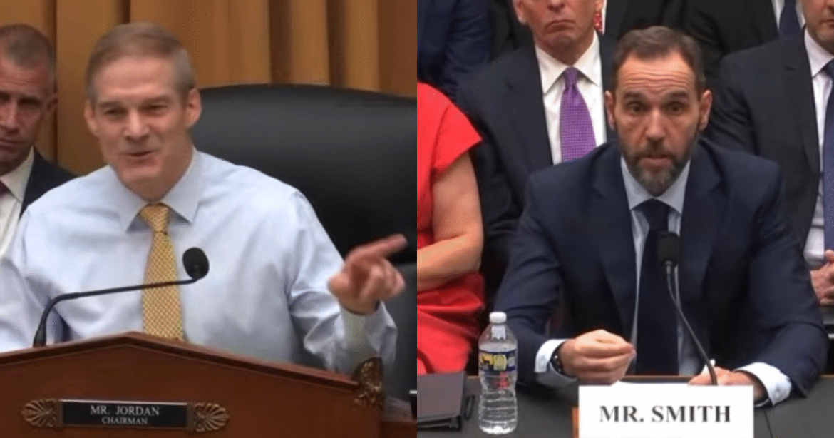 WATCH: Jack Smith Scrambles when Jim Jordan Asks, “Is Cassidy Hutchinson a Liar?” – Admits he NEVER Confirmed Hutchinson’s Claims but was Still Considering Using Her as Witness