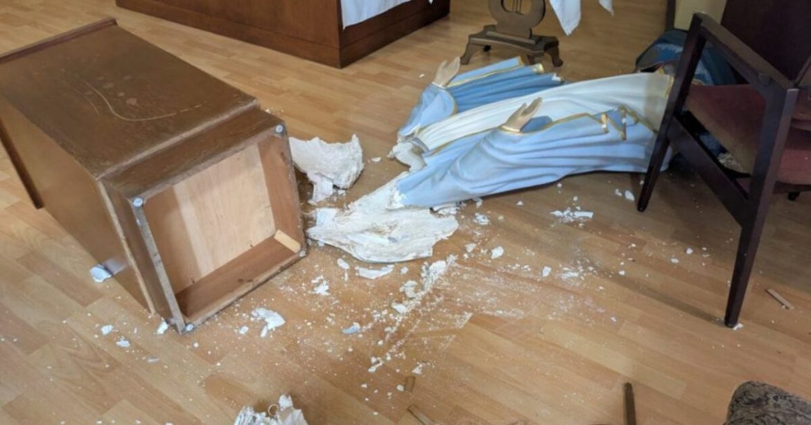 Catholic Holy Innocents School in Long Beach, CA, Desecrated and Destroyed with Decapitated Statues of the Virgin Mary, Tabernacle Thrown to the Ground, and DOJ Opens Investigation for Possible Attack on Religious Freedom