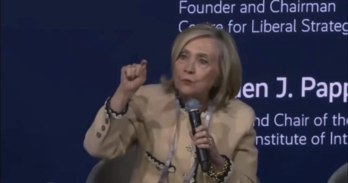 (VIDEO) Hillary Clinton Rails Against “White Men” and MAGA in Angry Rant During Munich Panel, Claims Children Weren’t Detained Under Obama and Bill Clinton