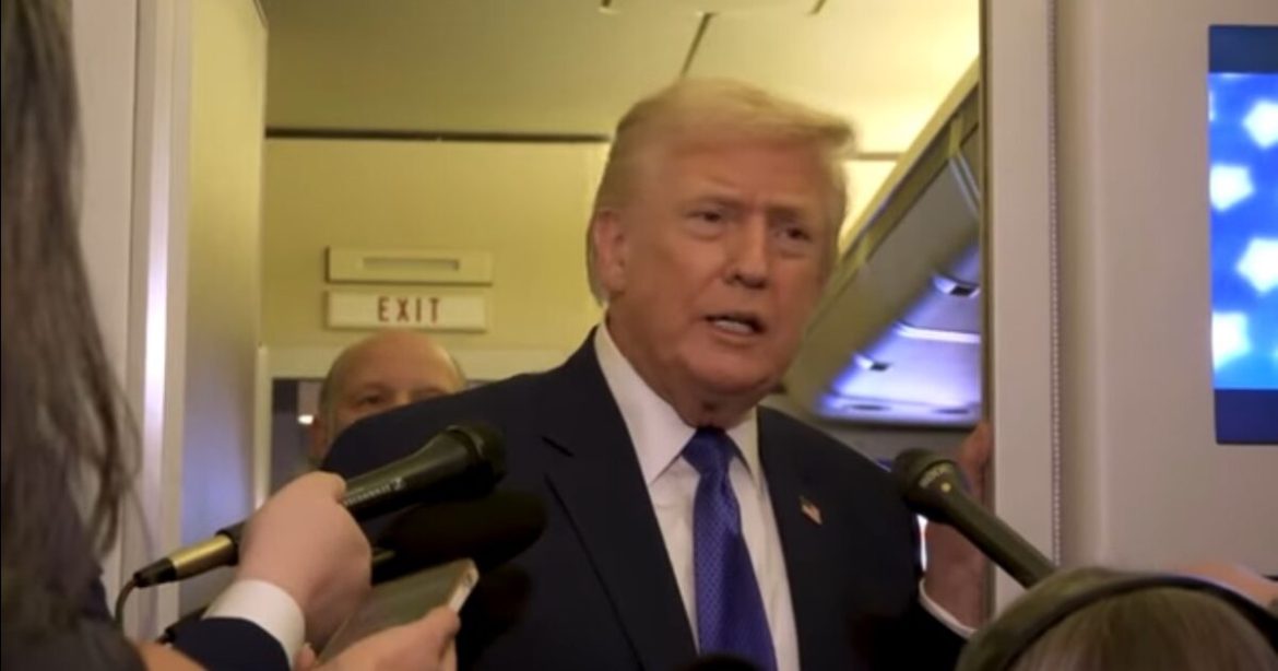 “No, I Didn’t Make a Mistake” – Trump Stands His Ground, Fires Back at Reporter Asking If He Will Apologize Over a Meme (VIDEO)