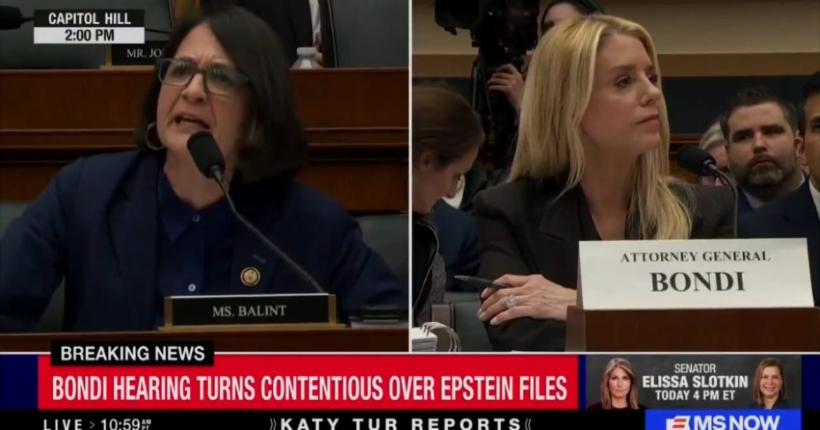 Democrat Rep. Becca Balint Shouts at Bondi, Storms Out of Hearing (VIDEO)