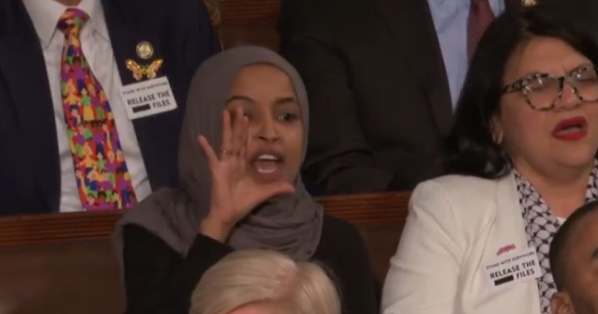 “You Killed Americans!” – Ilhan Omar Screams at President Trump During SOTU Speech (VIDEO)