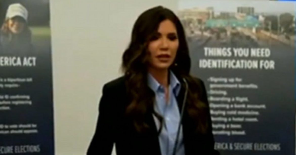 Kristi Noem Triggers the Left With Perfectly Reasonable Comments About Voter Integrity (VIDEO)