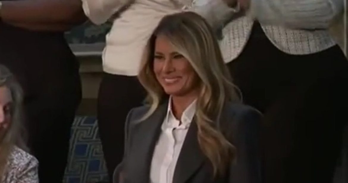 Crowd Roars for First Lady Melania Trump as She Enters Chamber for 2026 SOTU (VIDEO)
