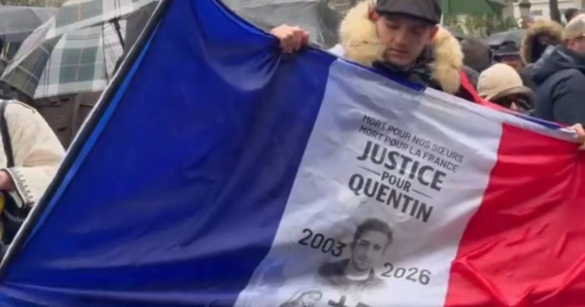 French Patriots Turn Out in Huge Numbers Demanding Justice for 23-Yr-Old Conservative Quentin Who Was Murdered by Antifa Thugs