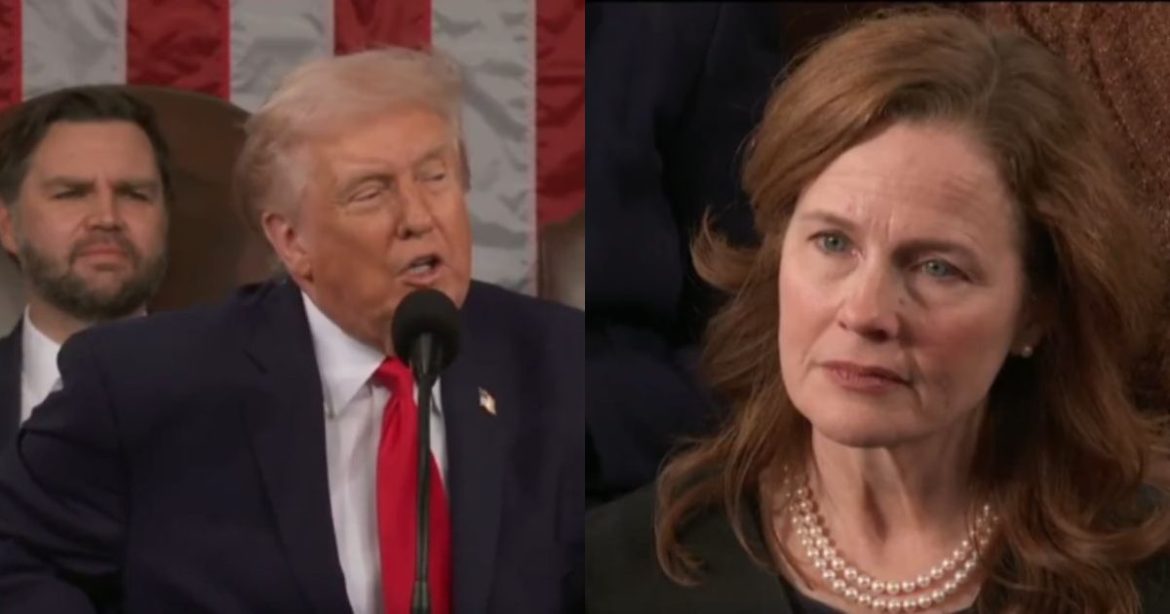 WATCH: President Trump Tells Supreme Court Justices to Their Faces That Their Anti-Tariff Ruling BACKFIRED and Will Remain in Place During SOTU