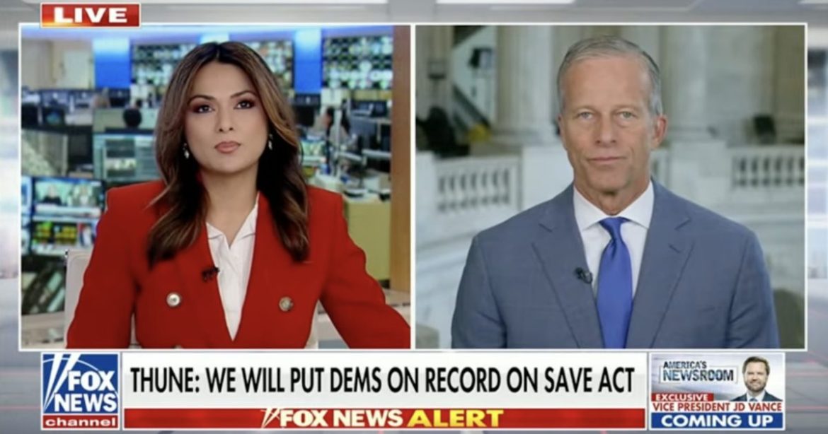 RINO Senate Leader John Thune Confirms He’s FORCING a Vote on the SAVE America Act