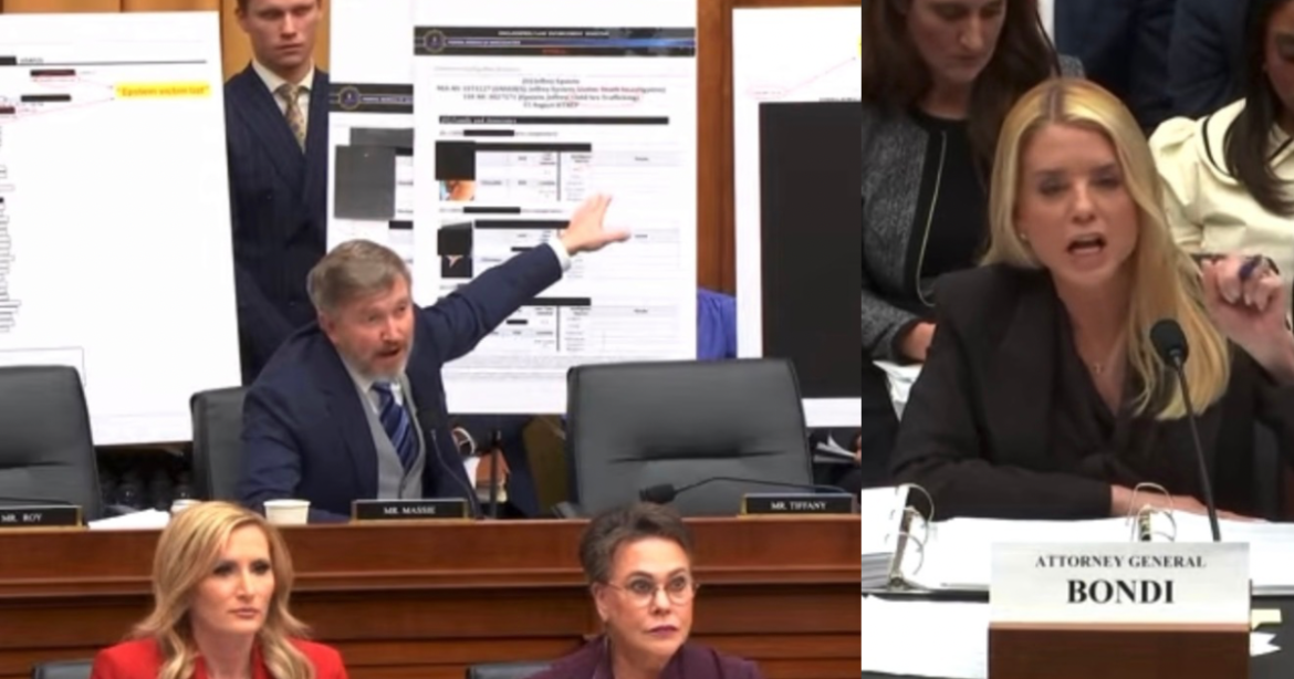 FIREWORKS! Rep. Thomas Massie GOES OFF On Pam Bondi Over Epstein File Release – Bondi Says Massie Has TDS and Calls Him a Hypocrite (VIDEO)