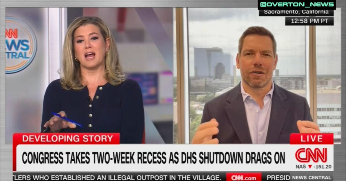 Even Far-Left CNN Has Had Enough — Brianna Keilar GRILLS Rep. Eric Swalwell in 3-Minute HOT SEAT Over Democrats’ Refusal to Fund DHS
