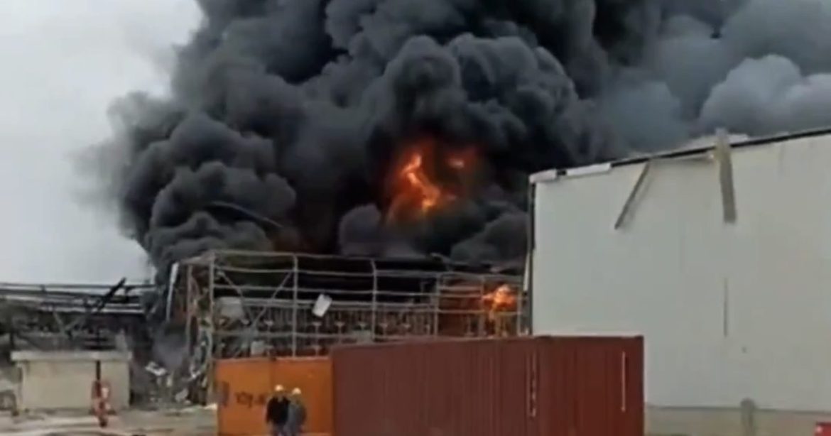 WATCH: Israeli Factory Hit by Iranian Missile Causing Potential Hazardous Material Leak (VIDEOS)