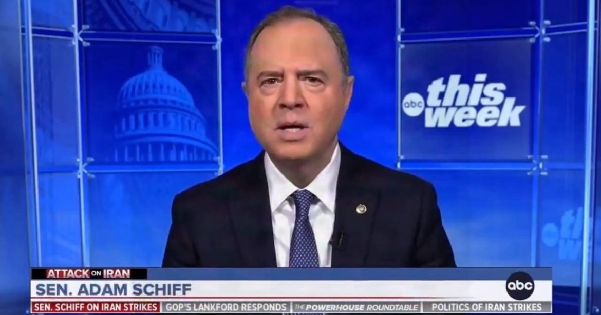 Adam Schiff Attacks President Trump For Taking Out Iran’s Supreme Leader (VIDEO)