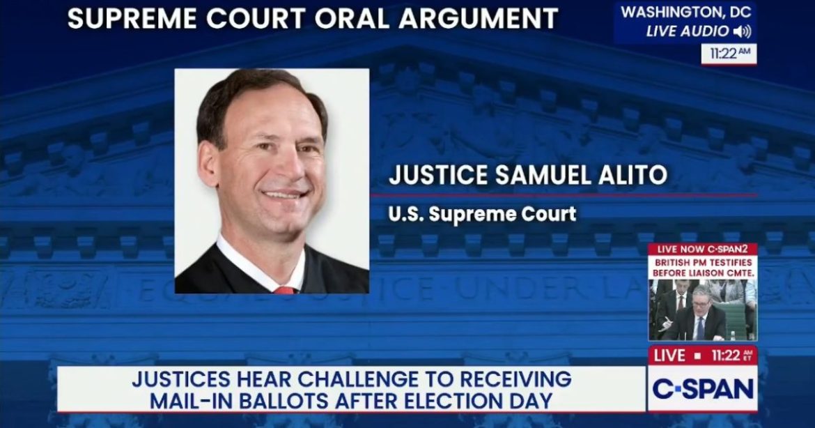 Supreme Court Justice Alito Blasts Endless Counting of Mail-in Ballots (AUDIO)