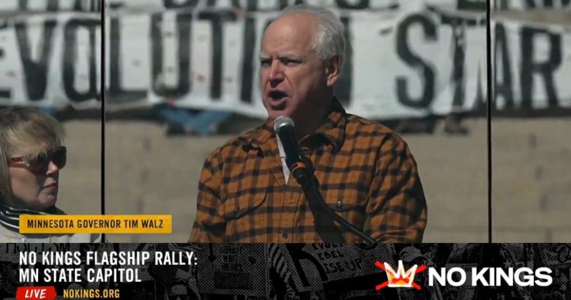 Tim Walz Trashes Trump, Pledges His Allegiance to Somali Minnesotans in Shocking No Kings Speech (VIDEO)