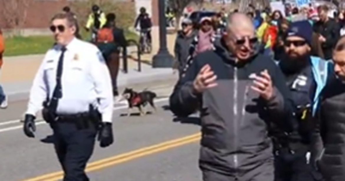 BEYOND PARODY: No Kings Protesters Yell ‘Abolish the Police’ as They’re Being Escorted and Protected by Police (VIDEO)