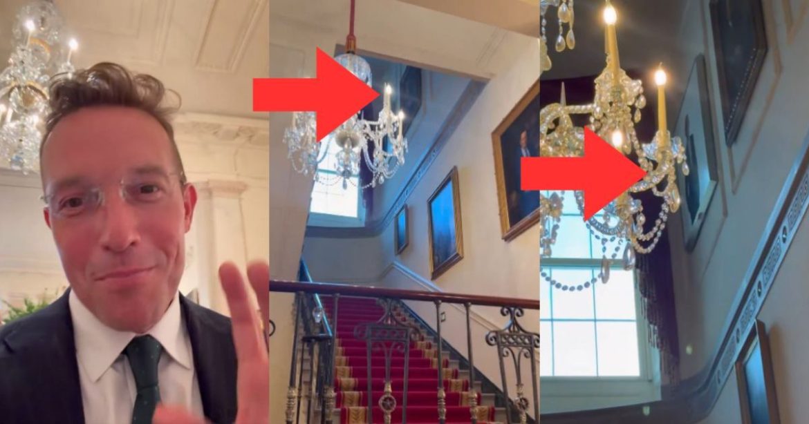 WATCH: Benny Johnson Posts Video from White House Showing Obama’s Official Portrait Has Been Banished into Hidden Staircase Corner Like Trash
