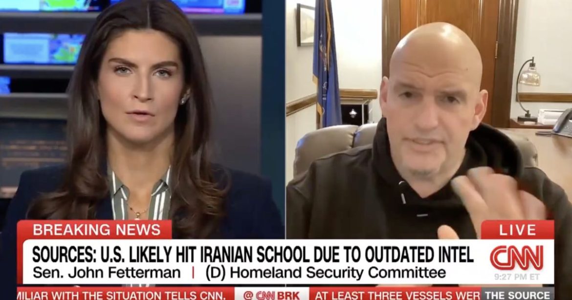 WATCH: Sen. John Fetterman Blasts Left-Wing Media for Iran War Spin — Calls Out CNN’s Kaitlan Collins to Her Face: ‘You Don’t Have to Cut Me Off Here’