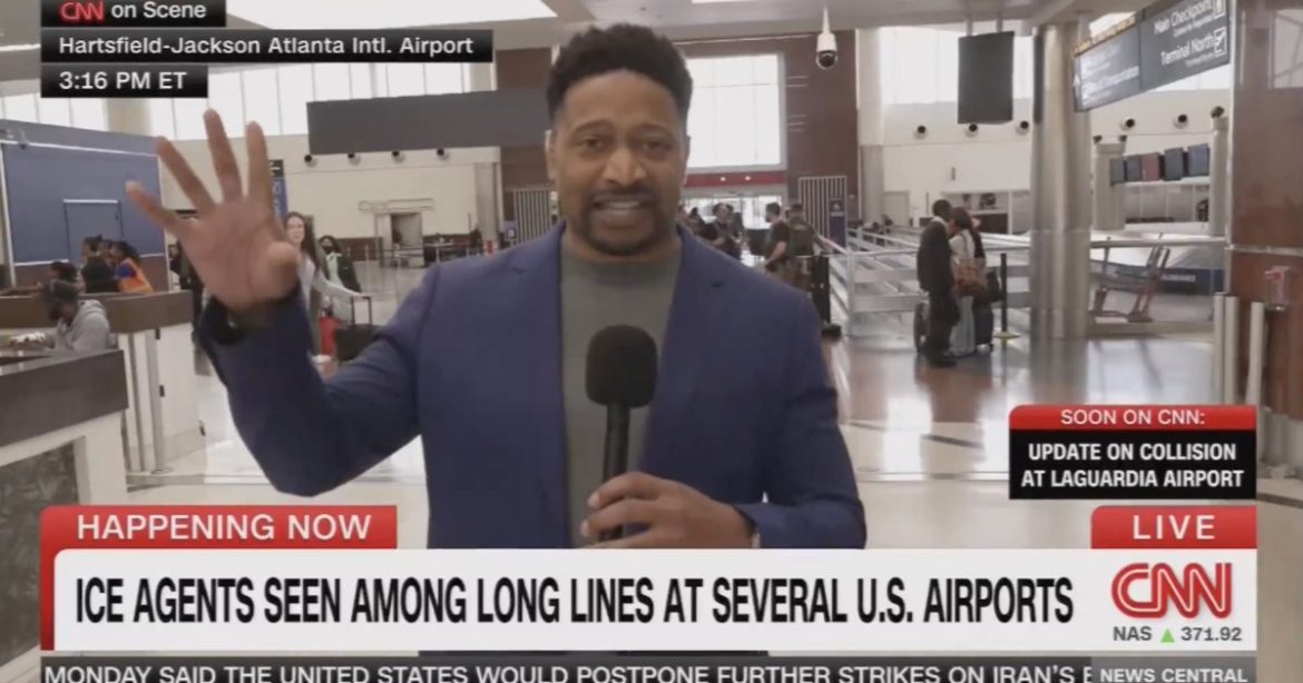 CNN Forced to Admit ICE Agents Slash Atlanta Airport Wait Times to Under 40 Minute Amid Democrat Partial Shutdown