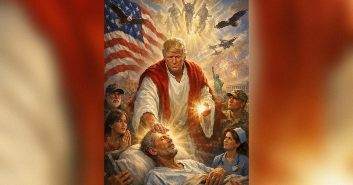 Trump RESPONDS to Backlash After Posting a Christ-Like Image: “I Thought It Was Me as a Doctor”