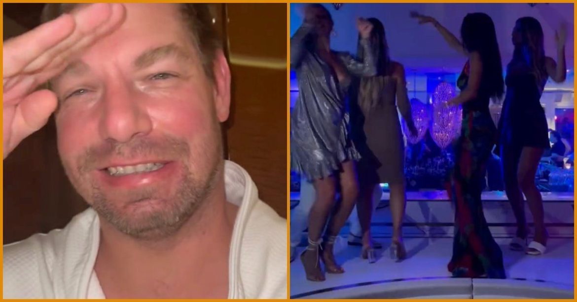SHOCK VIDEO Surfaces of “Bleary-Eyed” Eric Swalwell Spotted in Robe Partying on Luxury St. Tropez Yacht Packed with Young Women