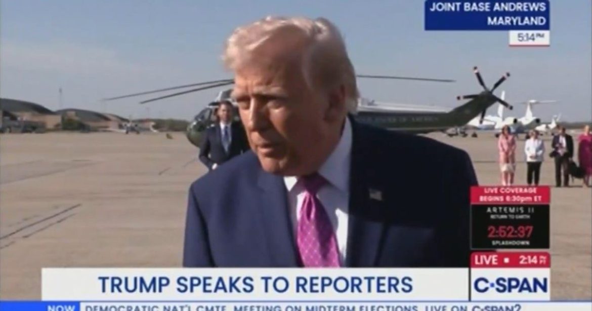 President Trump Hits Back After Reporter Asks About a “Backup Plan” with Iran (VIDEO)