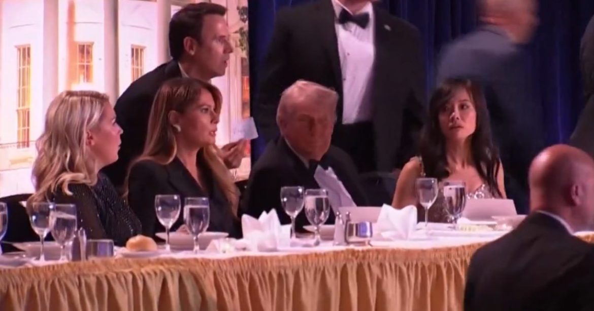 BREAKING: President Trump Rushed Out of White House Correspondents’ Dinner After Shots Fired – SHOOTER DOWN (VIDEO)