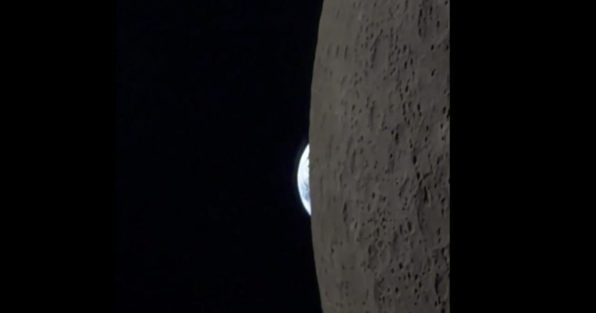 Artemis II Commander Shares Incredible iPhone Footage of Earth Disappearing Behind The Moon (VIDEO)