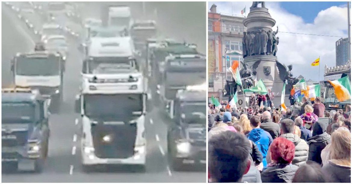 Massive Protests Over Fuel Prices Are Ongoing in Ireland Among Police and Army Crackdown on Roadblocks (VIDEOS)