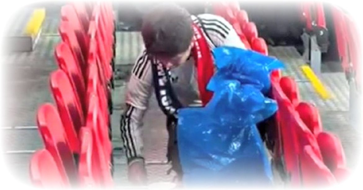 FIRST CLASS: Japanese Soccer Fans Clean up Wembley Stadium After National Team Humbles England With Victory in Friendly Game