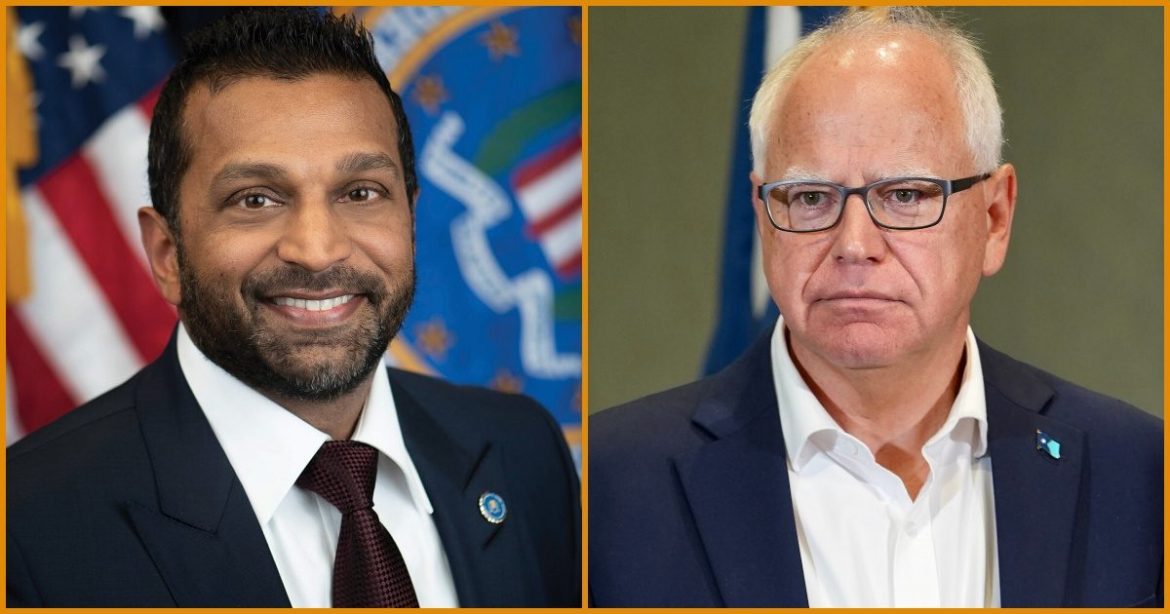 Kash Patel TORCHES Corrupt Tim Walz After Democrat Governor Tries To Steal Credit For Federal Raid Busting Massive Minnesota Fraud Ring That Ballooned Under His Watch