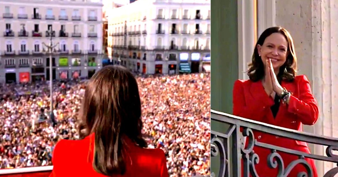Nobel Prize Winner Maria Corina Machado Given Hero’s Welcome by Tens of Thousands in Madrid – Venezuelan Opposition Leader Snubs Spanish Leftist Prime Minister Pedro Sánchez (VIDEOS)