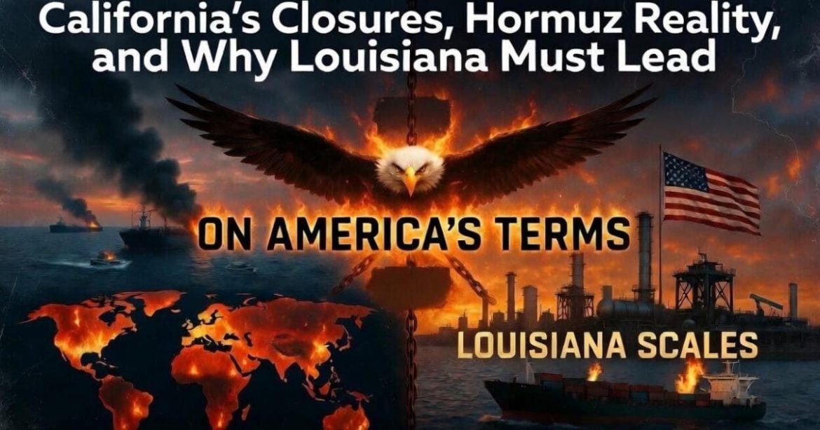 Part 2: Refinery Reckoning – California’s Closures, Hormuz Reality, and Why Louisiana Must Lead
