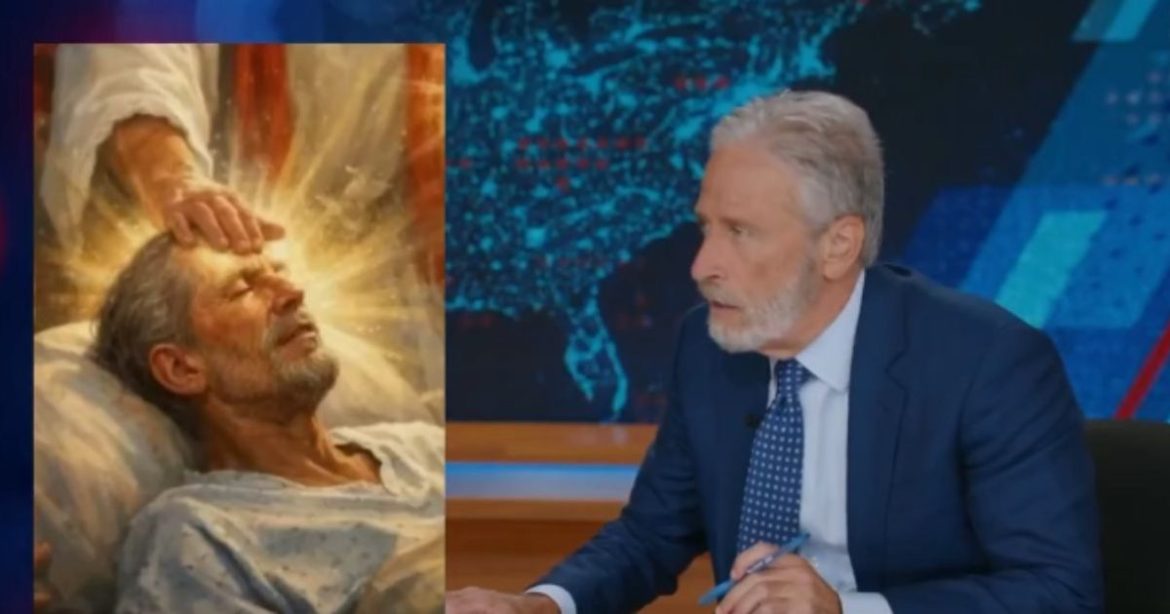 WATCH: Jon Stewart Responds to His Striking Resemblance to the Bedridden Patient in Trump’s Deleted AI ‘Jesus’ Meme: ‘I Didn’t Realize My Look Had Reached… Leper Territory’